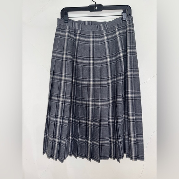 Vintage 70’s Highland Queen 100% Wool Tartan Kilt School Girl Pleated Midi Skirt - Picture 2 of 8